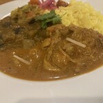 mint deli - あいがけカレー　お肉サイド