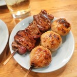 やき鳥 宮川 - レバー、つくね