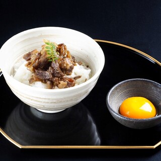 A5厳選ブランド和牛。極上ブランド和牛の肉山椒御飯。