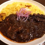 ガンジーカレー - チキンプレート　大盛り　めちゃ美味い