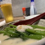 おでん屋たけし - 鶏出汁空芯菜