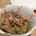 吟醸マグロ - 砂肝ザーサイ