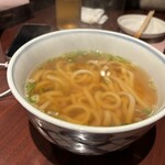 一三屋 - 太うどんネギだけ（メニューにはありませんｗ）