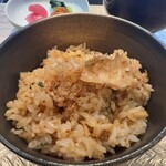 鉄板焼 石狩 - おこげも作ってくれます