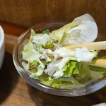 キッチン ブルー グローブ - サラダはホワイトドレッシング