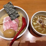 煮干中華そば 鈴蘭 - 味玉つけ麺+麺大盛り