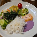 キッチン ブルー グローブ - 最後のワンプレート