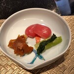 鉄板焼 石狩 - 香の物