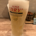 ヤキトリ まだらや - 生ビール