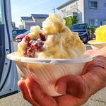 日光天然氷本舗 - 天然氷かき氷 あずき (小)