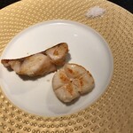 鉄板焼 石狩 - メヌキと帆立