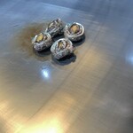 鉄板焼 石狩 - トリは鮑