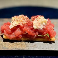 malca -  やま幸さんより 本マグロ、タルタル、ブラータチーズ、ブルスケッタ