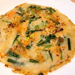 キムチの黄家 - 晩御飯　チヂミ