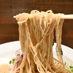 NIBOSHI MANIA - 冷やし紅ズワイ蟹煮干ソバの麺