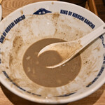 NIBOSHI MANIA - キビナゴニボプレッソの底に残ったスープ