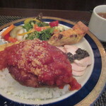 ジュイップ - 鶏肉と大葉のつくね トマトソース 900円