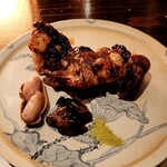 たでの葉 - すっぽん炭火焼き、レバーと落花生