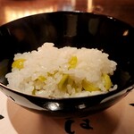 たでの葉 - 銀杏ご飯