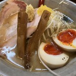 麺屋大河 - 味玉味噌らーめん ライス