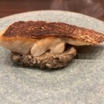 鉄板焼きINAGAKI亭 - シブダイのポワレ、茄子のカポナータスープ