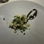 ヤマガタ サンダンデロ - つぶ貝＆ウド