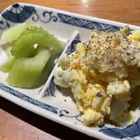 OSAKA きっちん 銀座本店 - ①前菜　大人のポテトサラダ、セロリの前菜