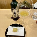 澤田 - ゴッタス玉露 新銀杏の餡子の葛焼き