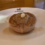 小倉 匠のパスタ ラ・パペリーナ - 桃のオーブン焼きデザートセット（カフェ付き）で税込820円