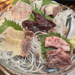 くじらのお宿 一乃谷 - 刺身(2巡目)