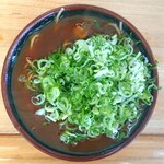 まるかつ - カレーそば ¥450＊ねぎ ¥80