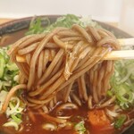 まるかつ - カレーそば ¥450＊ねぎ ¥80