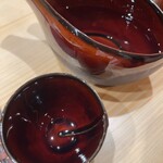 梅田 鮨 個室 みや川 - 日本酒　春鹿　辛口スッキリだが慣れると旨味も感じてくる