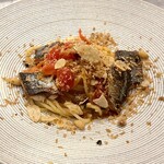 prospero - パスタ①
      　・北海道サンマのスパゲッティシチリア風
      　　（パン粉、アーモンドスライス、松の実、
      　　　ケイパー、アンチョビ、イタリアンパセリ）