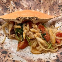 prospero - パスタ②
                    　・三河渡カニのトマトソース　リングイネ