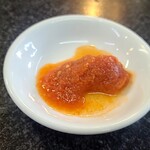 ラーメン 前田家 - 特製豆板醤(店員さんに直接オーダー必要、無料)