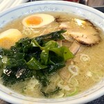 ラーメン 前田家 - ラーメン(並)煮卵トッピング