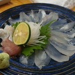 磯じま - 091110 活カワハギ刺