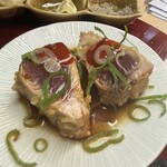 天ぷら はせ川 - 鰹の天ぷら　タタキのような