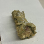 天ぷら はせ川 - 秋刀魚の天ぷら大葉巻き