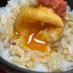 天ぷら はせ川 - トロ〜リ玉子の黄身が