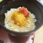天ぷら はせ川 - 玉子の天ぷらご飯