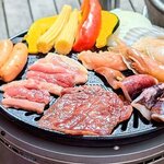スカイビューフードコート池袋屋上ビアガーデン東武 - 6000秋よくばりプラン