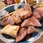 宇ち多゛ - はつ生、レバーお酢