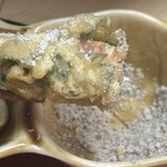 天ぷら はせ川 - 秋刀魚も山椒塩で