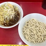 ラーメン二郎 - 『小ラーメン＋つけ麺＋しょうが』