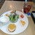 欧風食堂 タブリエ - 料理写真:前菜＆サラダ、アイスティー♪（現金払いだとドリンク代サービスだそうです）
