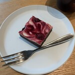 ブラウニーズカフェ - 「ラズベリー＆クリームチーズのブラウニー」