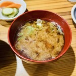 しんのすけ - みそ汁、ぬかづけ