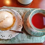 ティーハウス ローズマリー - 焼きプリン　ディンブラDS12